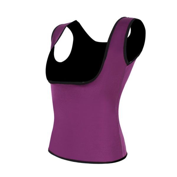 SHAPEWEAR WAIST BODY SHAPER NEOPRENE SHIRT purple